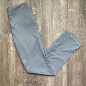 Lululemon Rhino Grey Wunder Train Leggings